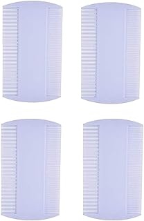 Peignes pour poux, 4PCS Peigne à Puces Peignes de Dents Double Face en Plastique peignes à puces pour Animal Domestique Peigne anti Puces Chien et Chat pour Toilettage Anti-Poux Animaux de Compagnie