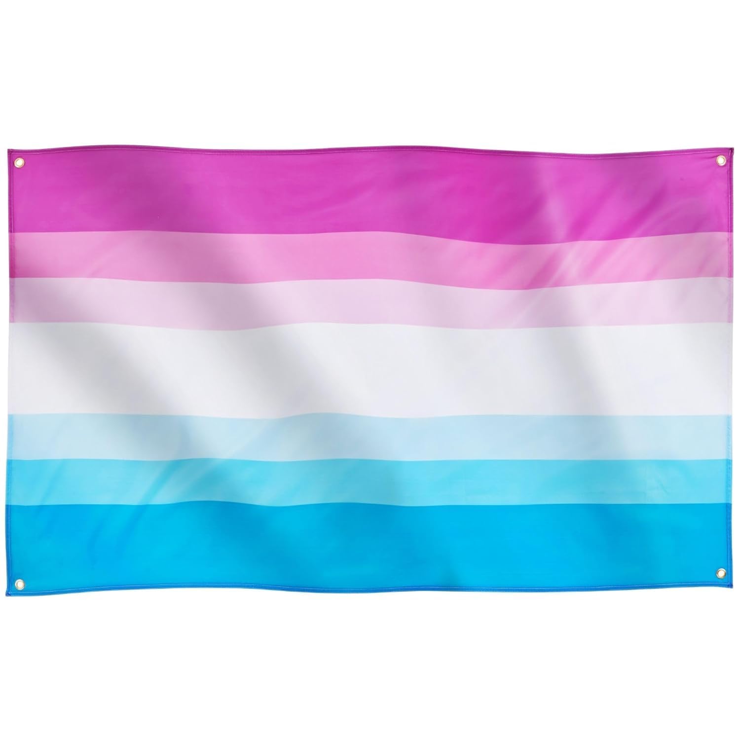 12 Pack Hand Held Rainbow Flags, 14cm x 21cm, Mini LGBTQ+ Small Flags on Sticks, LGBT Party Decorations Bisexual Pride Decorations (Bicurious, 3x5ft)