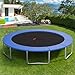 Goplus Trampoline Replacement Pad, 16 15 14 12 10 8FT Spring Cover, No Holes for Poles, Water-Resistant Universal Round Trampoline Accessories Safety Pad (with Opening Design, Blue, 15 FT)