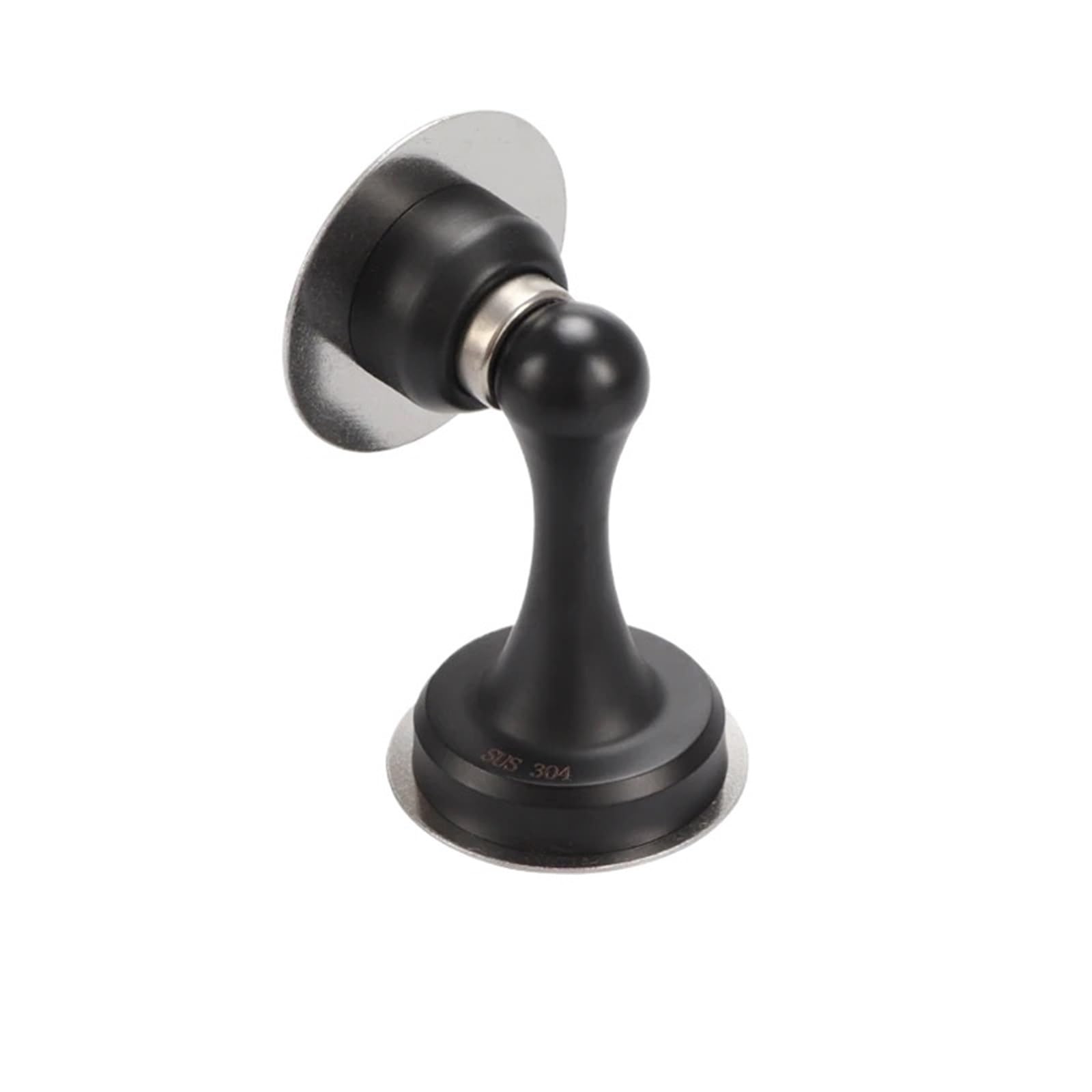 Butée de porte en acier inoxydable noir mat tactile haute finition