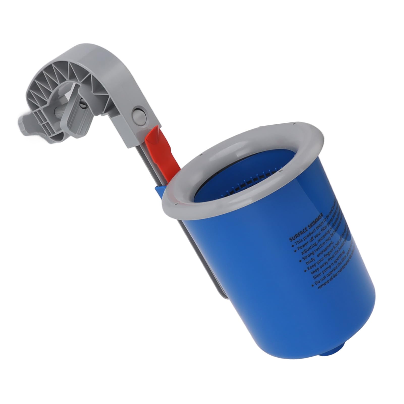 Dilwe Skimmer de Superficie para Piscina, Limpiador Automático de Montaje en Pared Azul para Piscinas, Plástico Duradero, 1 Unidad