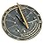 Rome RM2307 Brass Sundial "Kiss of the Sun"