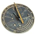 Rome RM2307 Brass Sundial "Kiss of the Sun"