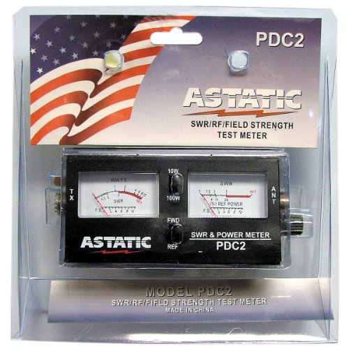 Astatic (302-PDC2) SWR/RF/Field Strength Test Meter , Black
