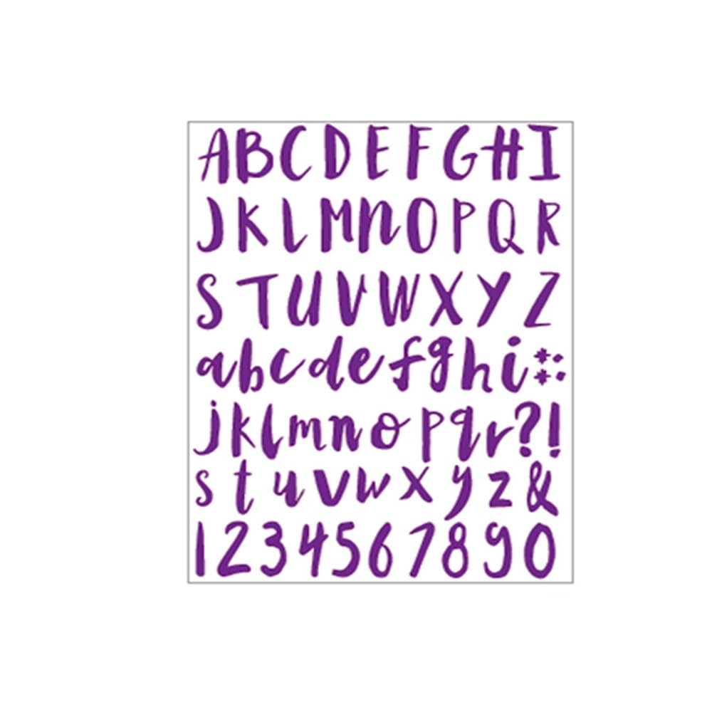 10 Sheets Alphabet and Number Stickers - Waterproof Self-Adhesive Letters for Scrapbooking and Birthday Parties(Color11)