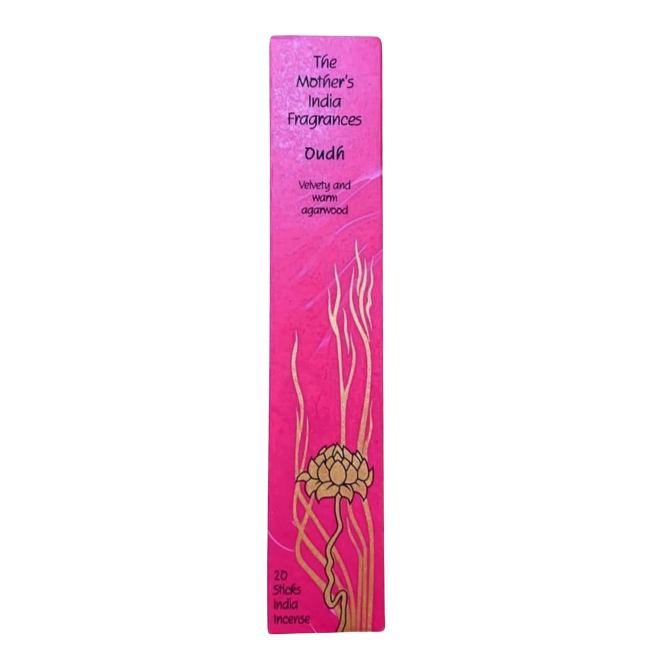 Giftlocaluk Pink Mother's India Oudh Incense - Agarwood, Earth & Spice Blend (20 Sticks) Fair Trade