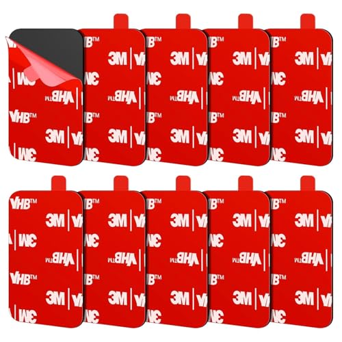 FIXCHORD 3M Dubbelzijdige Tape, 3M VHB Tape Extra Sterke, 3M Pads, Rechthoekig, Water- en hittebestendigheid voor auto, huis Decoratie & Actiecamera & Dashcam 44 * 34mm