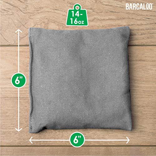 image for Barcaloo Cornhole Bean Bags Set of 8 - Weather Resistant Duck Cloth, R