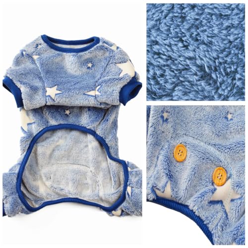Pijama para perro pequeño con luz oscura Maigllra miniatura 4