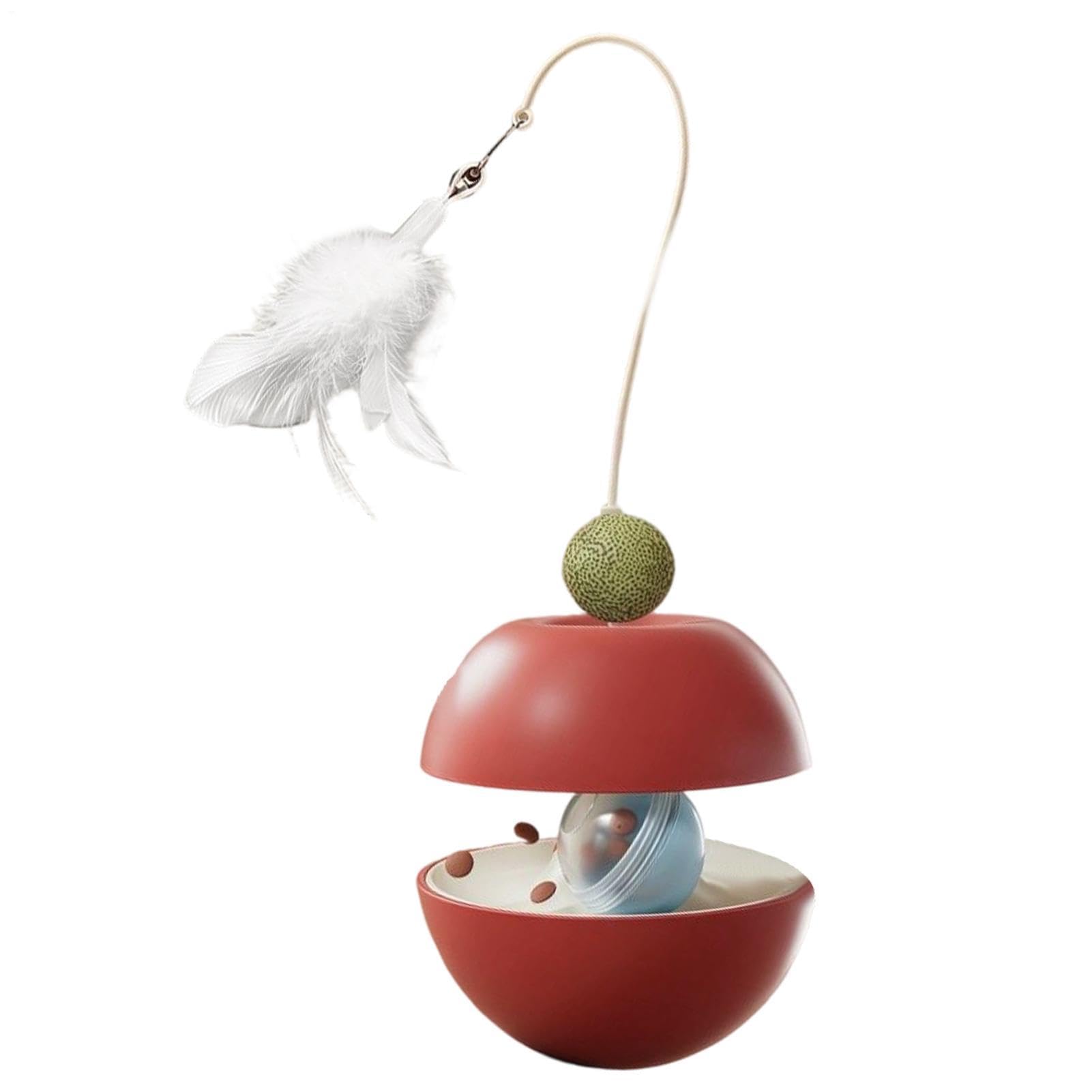 Pelota de golosinas para gatos interactiva y dispensador para gatitos
