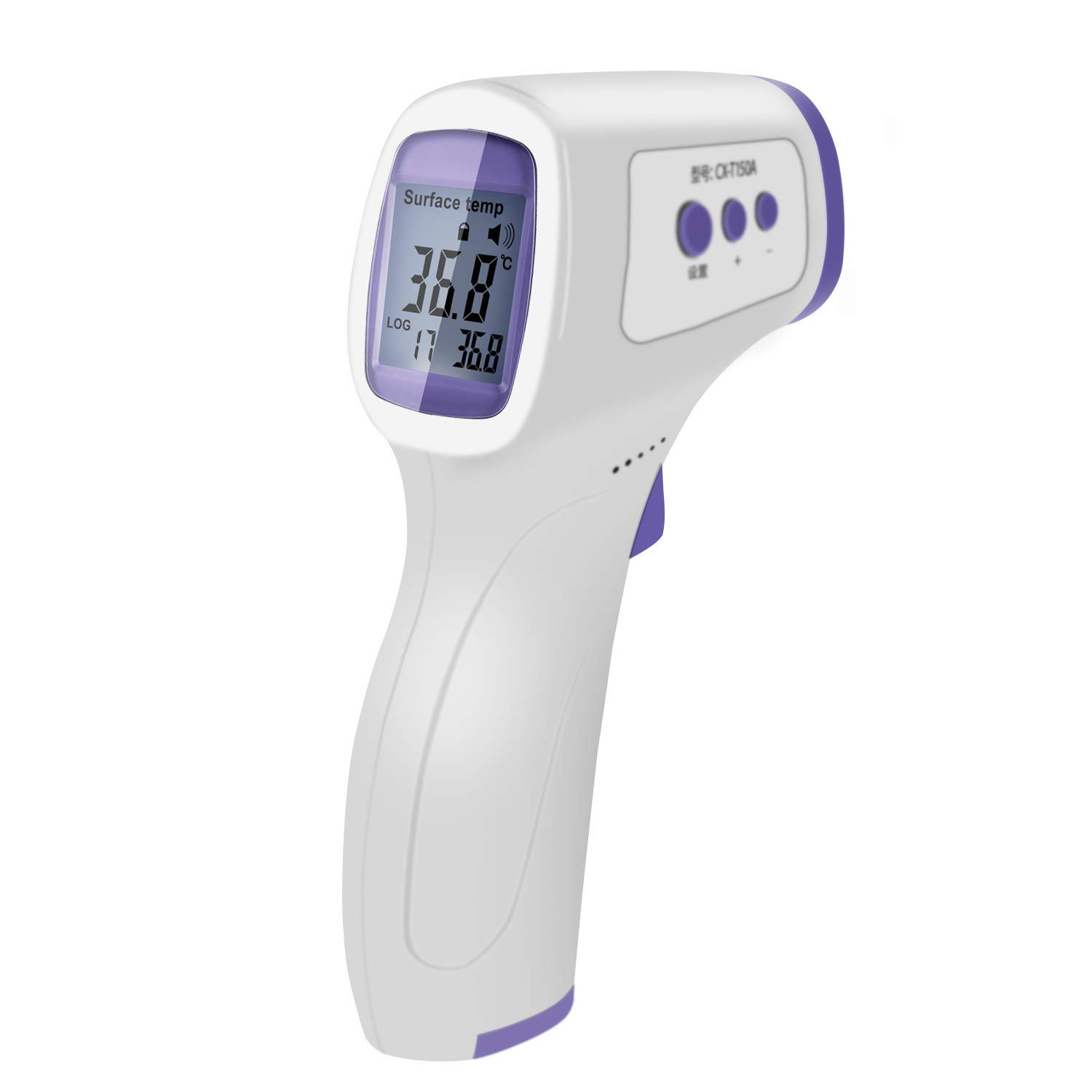 Digital Infrared Forehead Thermometer, No Contact Thermometer Gun for Babies, Infants, Children, Adults, Indoor, and Outdoor Use LED Display Ear Temperature Measure with Fever Alarm