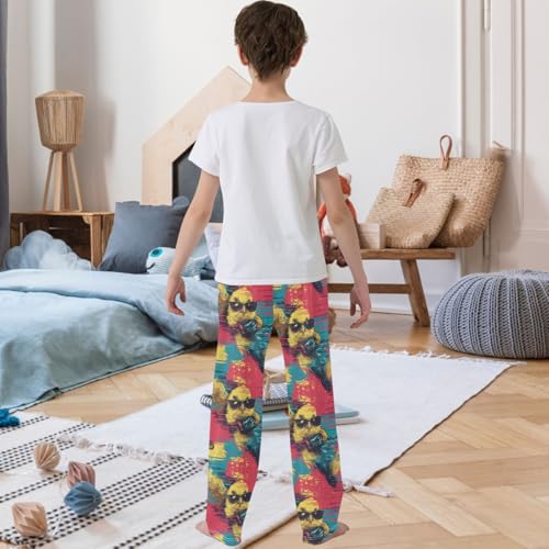 Boy's Pants Cool Chicken Jogger Pants Elastic Waist Long Bottoms Trousers with Pockets 6-14 Years3