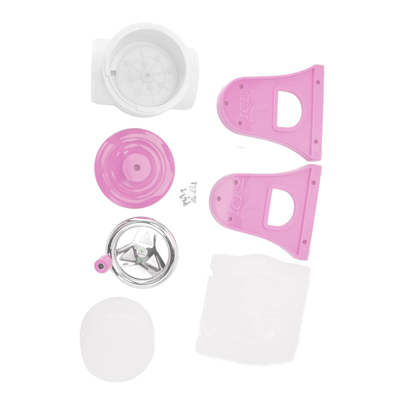 Shaved Ice, Hand Crank Shaved Ice Machine Stainless Steel Blades Portable Ice Crusher for Home Restaurants Cafes Food Stalls ()