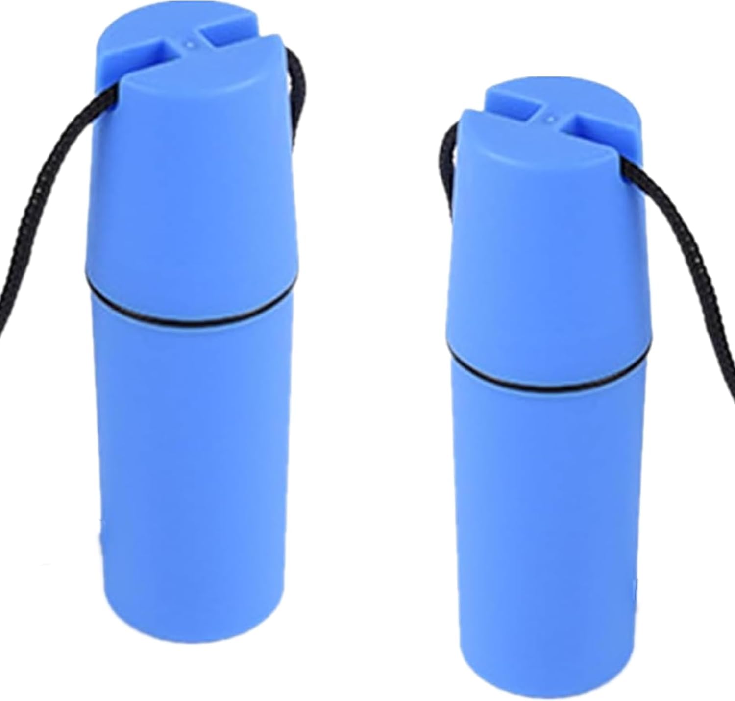 2 Pcs Blue Waterproof Storage Bottle with Lanyard - Floating Dry Box for Kayaking, Canoeing, Diving, and Snorkeling - Watertight Plastic Container with Hook and O-Ring Seal for Outdoor Adventures