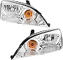 Garage-Pro Headlight Assembly Compatible with 2005-2007 Ford Focus Halogen, Set of 2, Driver and Passenger Side, Clear Lens