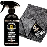 Morris Fenderbaum Edelstahl-Pflegeset - 1x 500 ml Edelstahlreiniger Sprühflasche +1x Mikrofaser Superflausch Tuch - Reinigungsmittel