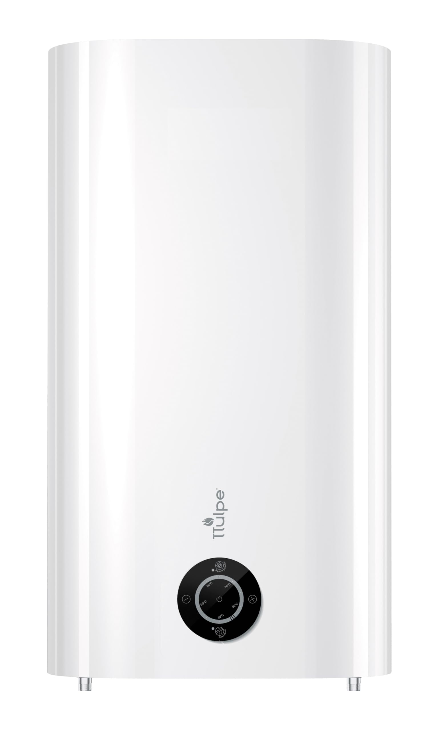 Chauffe-eau à accumulation Le TTulpe TTVER50 Verlo 50, deux réservoirs cylindriques, installation flexible pour petits espaces, contrôle électronique