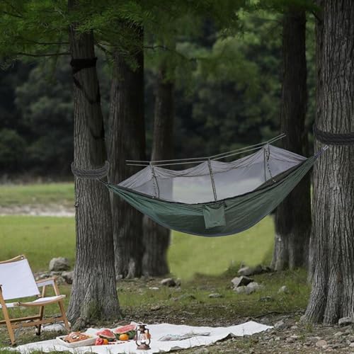 Hamac de Camping Portable Léger Robuste et Respirant en Filet