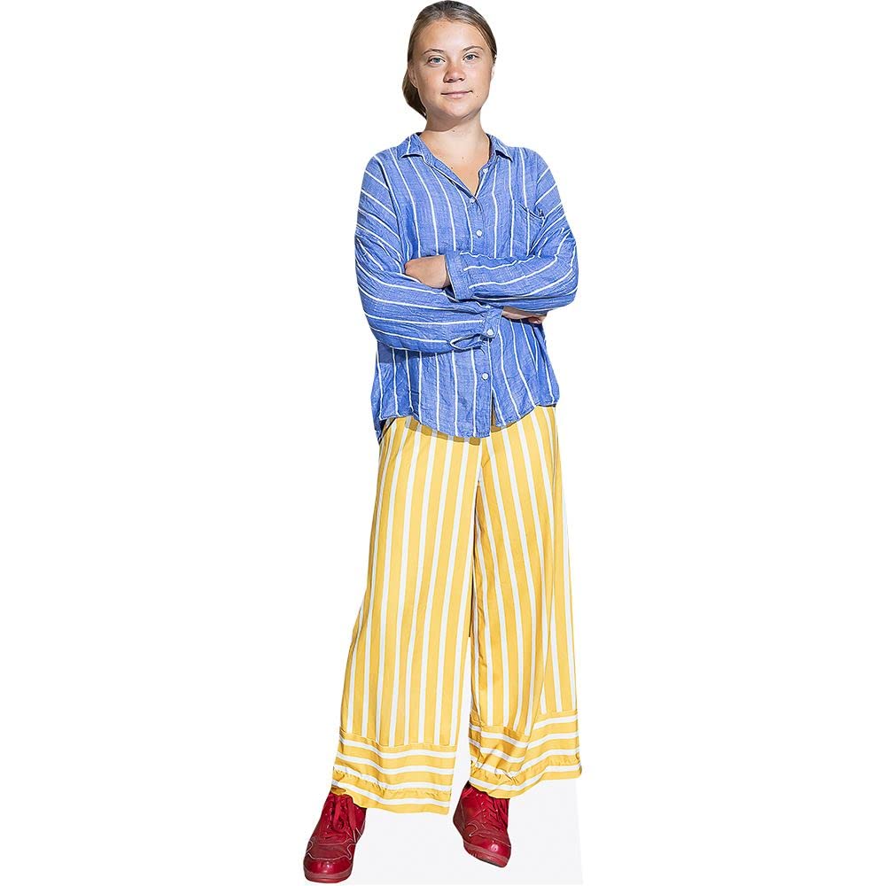 Celebrity Cutouts Mini Size Cutout Greta Thunberg (Yellow Trousers)