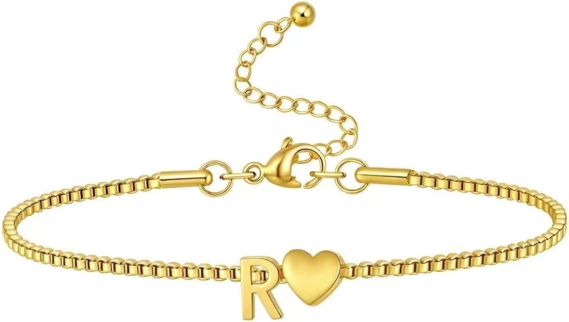 18K Gold Plated Pearl Chain Bracelet for Women, Star Charm Bracelet with Crystal Accents, Designer Jewelry, Dainty Luxury Gift