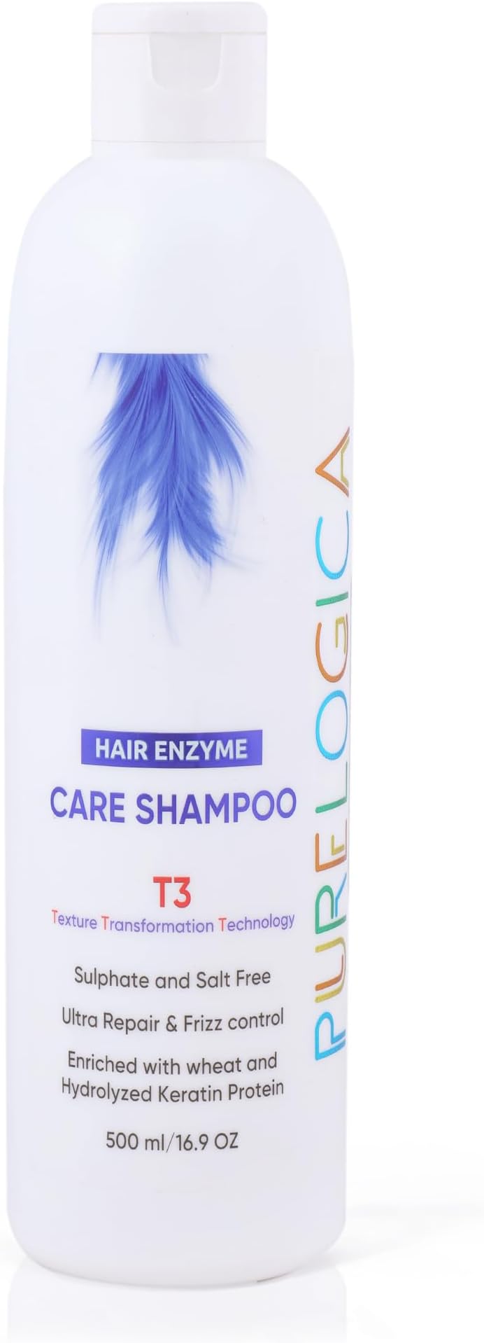 T3 Care Shampoo for Spa Sulfate Free, Paraben-free, Salt Free and Cruelty Free |For all hair type, post hair enzyme service| Deep Moisturizer, Smoothness and shine for Men & Women- 500 ml