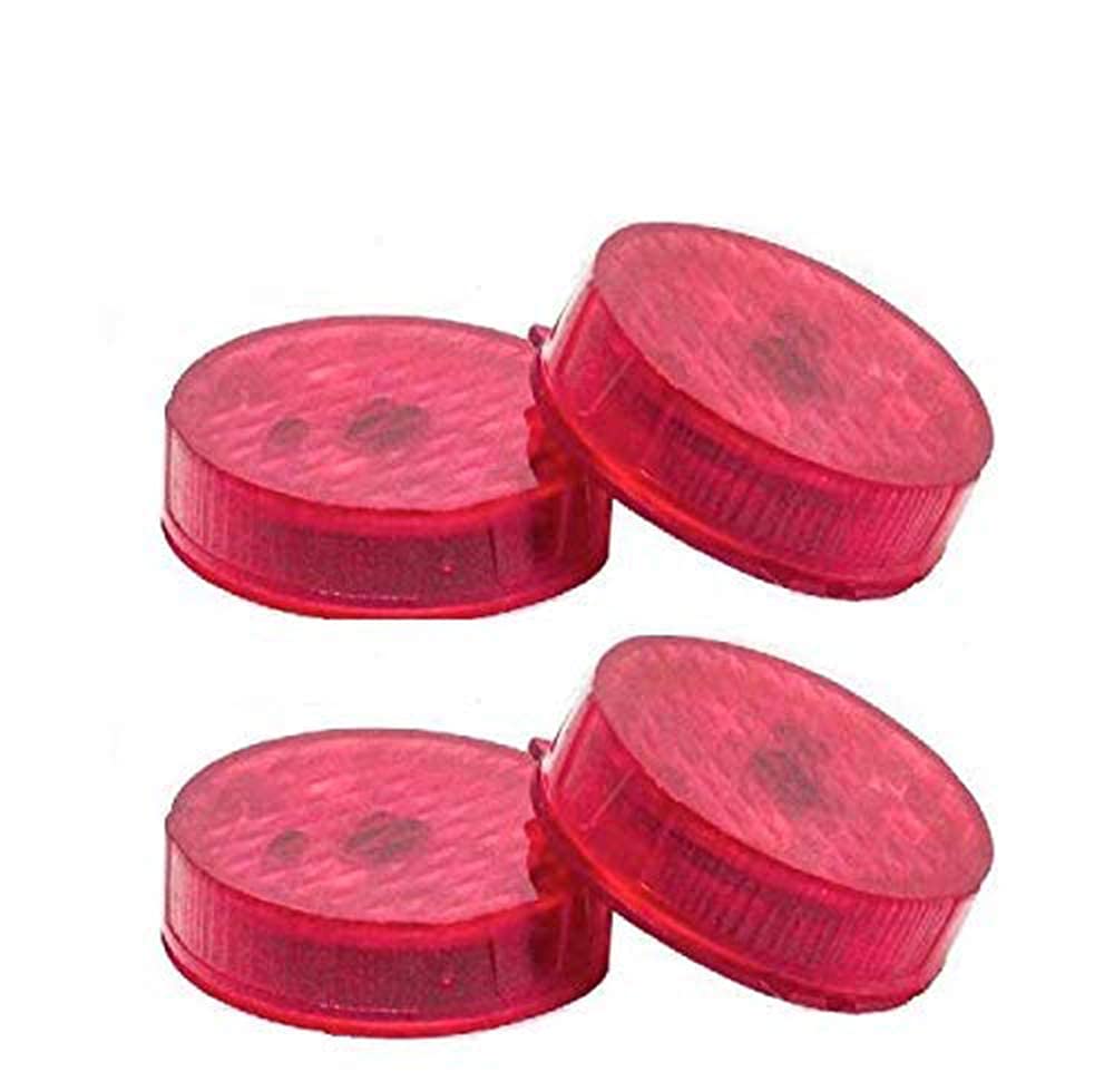 Genesis Auto 4pcs Wireless Car Door Warning Red Lights 5-LED Automatic Signal Safety Indicator Waterproof Magnetic Lamps For All Cars.
