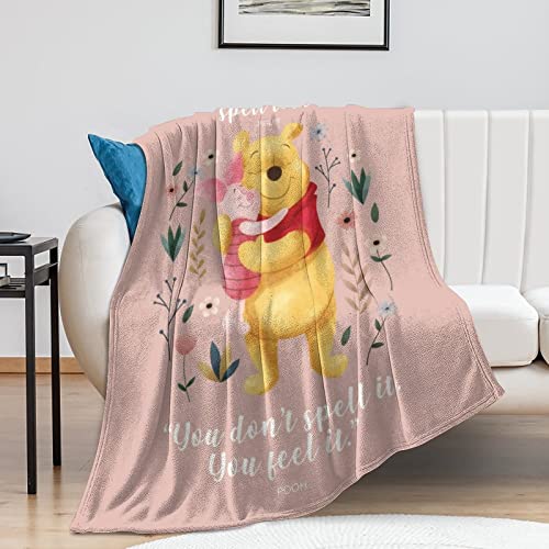 Cute Throw Blanket 40" X 50" Winter Cartoon Blanket Lightweight Flannel Fleece Soft Cozy Faux Fur Summer Blanket Fluffy Plush For Bed Sofa Couch All Season For Kids Teens Boys Girls Bedroom #TOP2