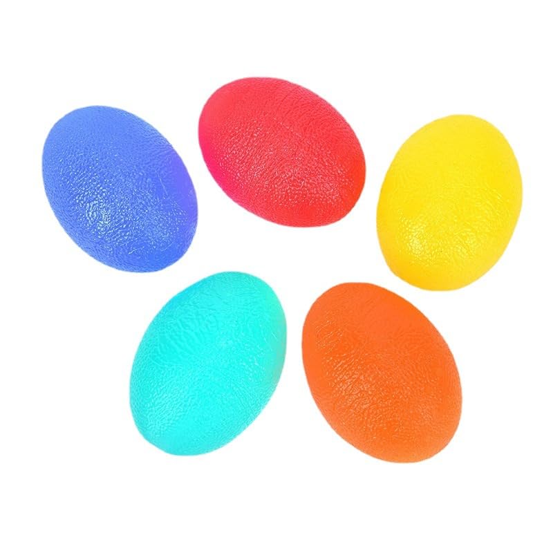 Grapelet Squeeze Ball for Hand Therapy, Hand Exercise Ball - Grip Strengthening Physical, Arthritis Pain Relief Workout Set - Finger Wrist Muscles Arthritis Grip Exerciser Strengthening 5pcs