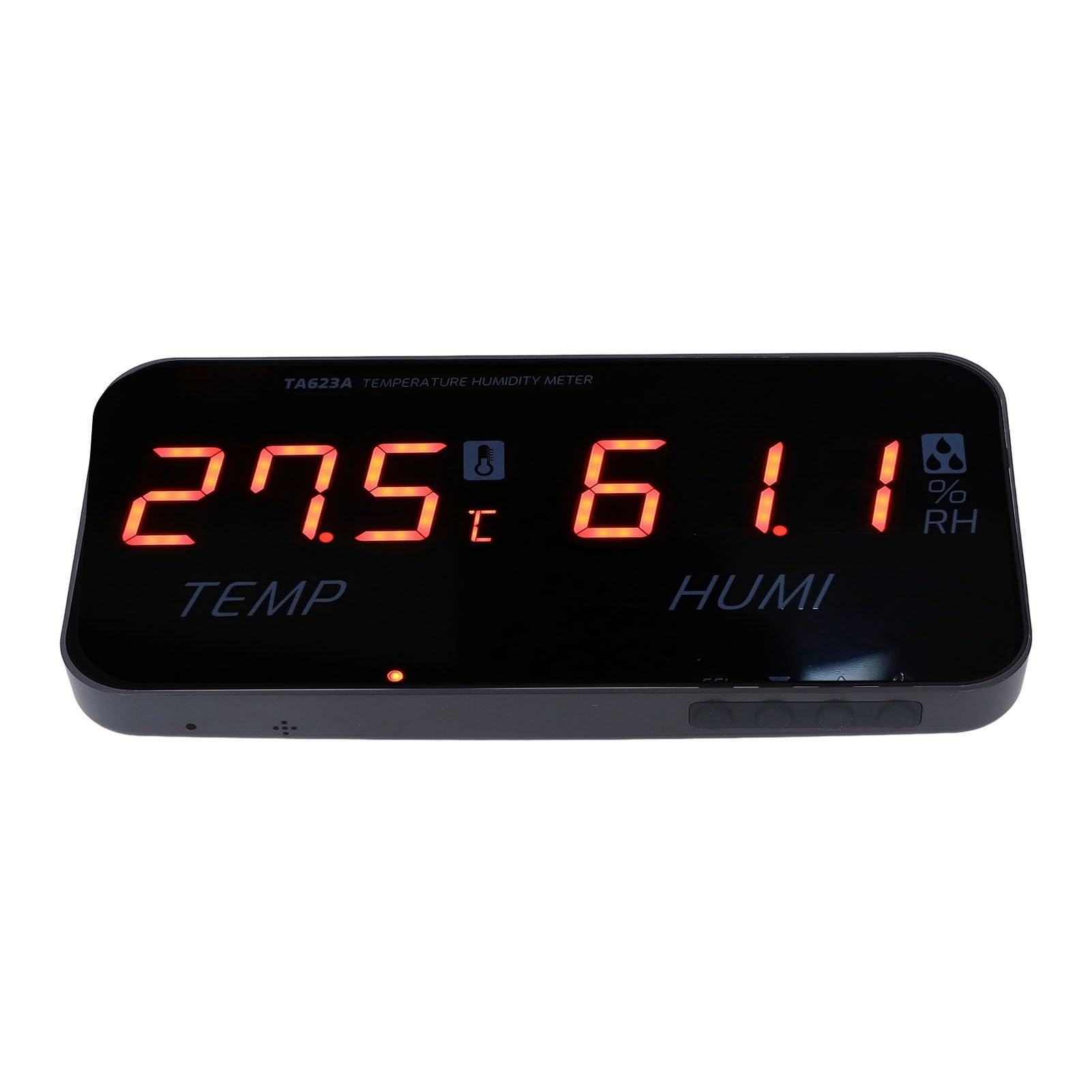 CHICIRIS Higrómetro con Pantalla Digital para Uso Industrial - Medidor de Temperatura y Humedad con Pantalla LED Grande para Invernadero