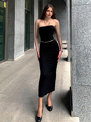 Jenn Ardor High Heels For Women Black Pumps Slip On Closed Toe 3 Inch Block Heels Shoes (Black,7) #TOP3