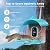 Smart Bird Feeder with Camera, AI Identify Birds Species Solar Powered, 2K HD Video Bird House with Camera, Instant Arrival Alerts, Waterproof Squirrel Proof, Gift for BirdLovers, 2.4GHz WiFi, Blue