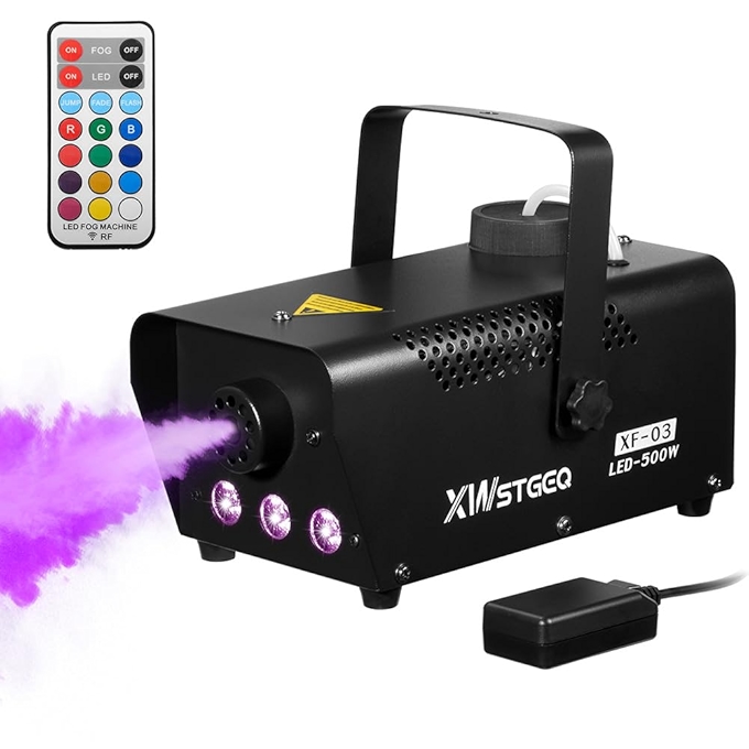 Smoke Machine with Wireless Remote and LED Lights