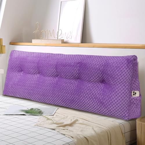 WUIOYNF Weiches Keilkissen Bett Großes Rückenkissen, bequem und...