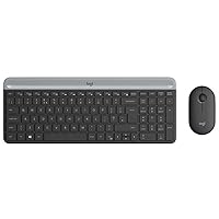 Logitech MK470 Kit Mouse e Tastiera, Layout Tedesco Qwertz