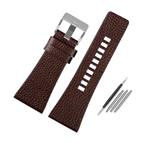 Bracelet montre litchi grain résistant pour remplacer DZ1405 usé