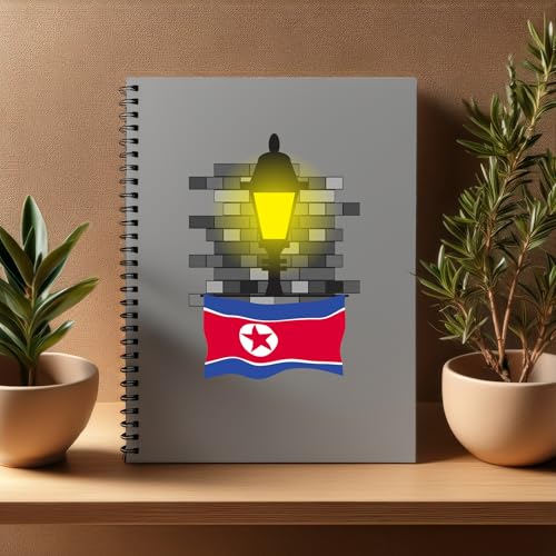 Carnet Bricks Korea North Street Lamp A5 ligné pour vos notes quotidiennes en lot de 20