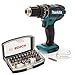 Price comparison product image Makita DHP482Z 18V Combi Drill with Bosch 2607017319 Screwdriver Bit Set 32pcs