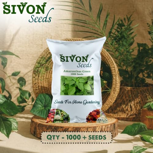 Image of SIVON Amaranthus Green (Hari saag,Hara Chaulai) (950+ Seeds) Vegetable Seeds for Home Garden, Organic & Hybrid, Perfect for Home Gardening, Planting For Pots and Patio