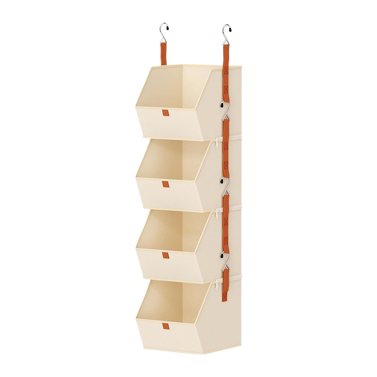 Schrank Organizer mit 4 Ebenen - Hängender Aufbewahrungsständer | Kleiderorganisator | Türaufbewahrungslösung für Wohnung, Eigentümer, Schlafzimmer, Schlafsaal, Kinderzimmer, Bur