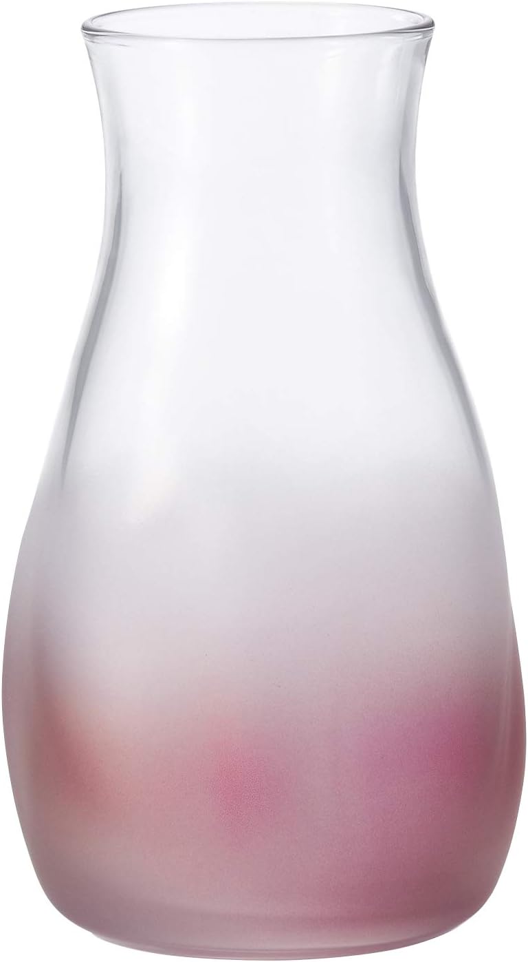 Aderia 9572 Mini Glass Vase, Mini Vase, Pink, Diameter 3.0 x Height 5.1 inches (7.7 x 12.9 cm), Made in Japan