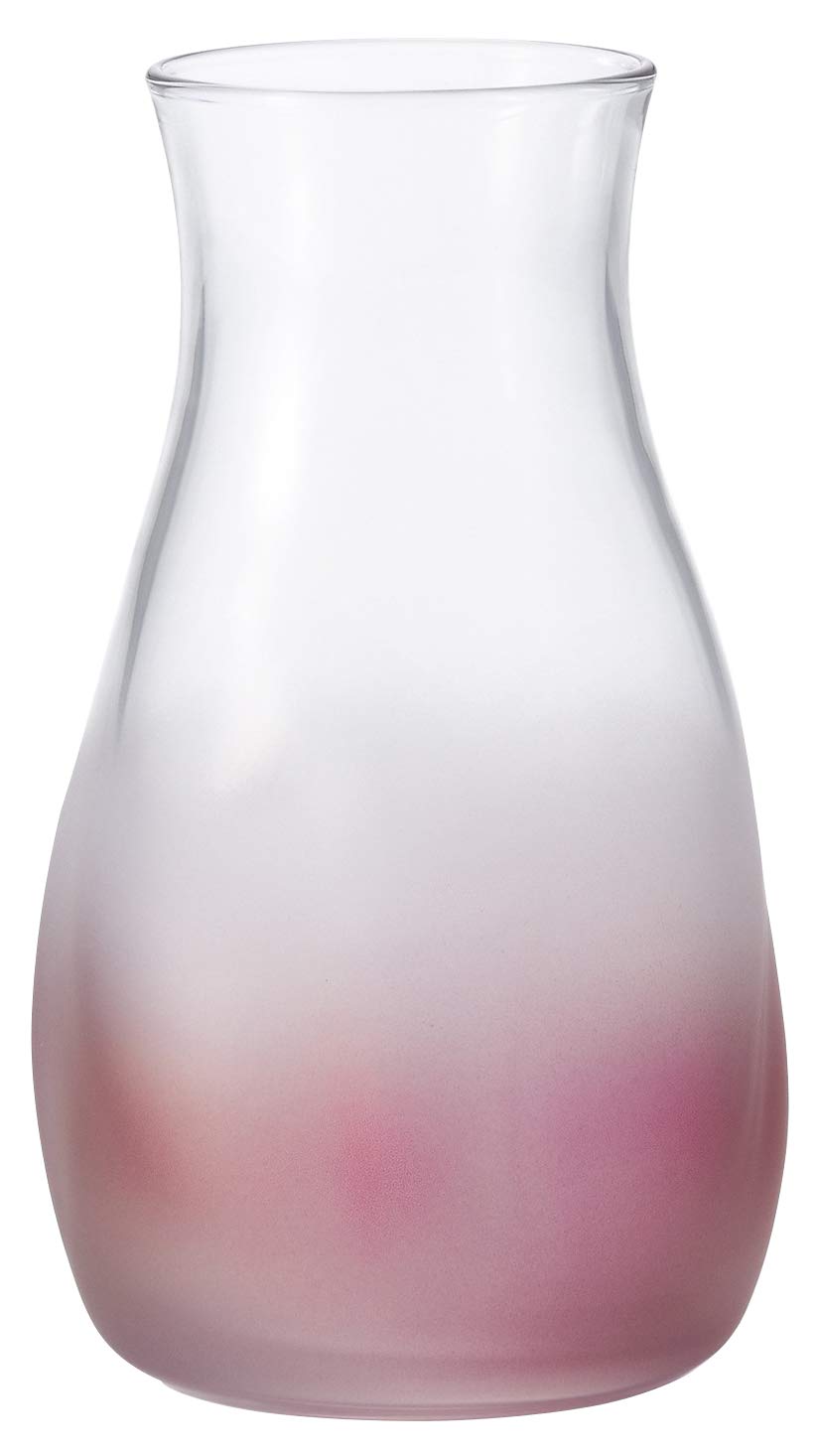 Aderia Tebineri Pink Glass Flower Vase 5.1in Mini Bud Vase Made in Japan