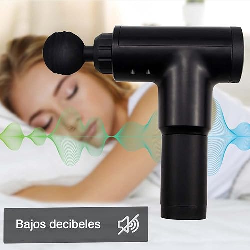 Miniatura 4 de Masajeador muscular eléctrico de percusión de mano para alivio del dolor de tejido profundo de espalda cuello hombros 6 velocidades máquina de