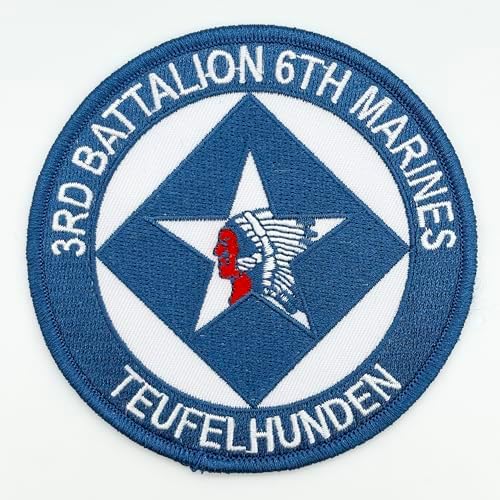 3rd Battalion 6th Teufelhunden Patch – Historic Infantry Unit Embroidered Patch with Hook and Loop, Military Heritage Collectible image 5