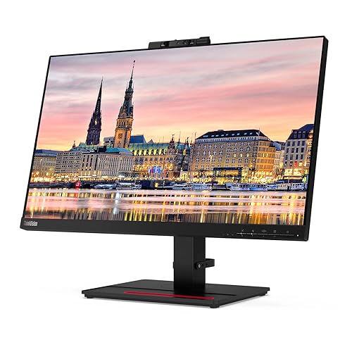 Image of Lenovo ThinkVision T24v 24-inch, 2-Pack Bundle with T24i, HDMI, DisplayPort, Webcam, Speaker, Microphone, Dual Monitor Stand, ThinkPad USB-C Dock, MK270 Wireless Keyboard and Mouse, and Wrist Pad