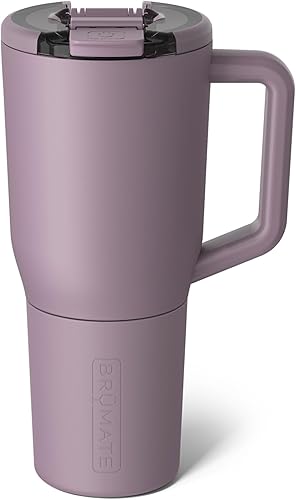 Miniatura 45 de BrüMate Müv – Taza térmica para café, 100% a prueba de fugas, con asa y tapa, de acero inoxidable y doble capa para viajes, de 25 onzas, color lila