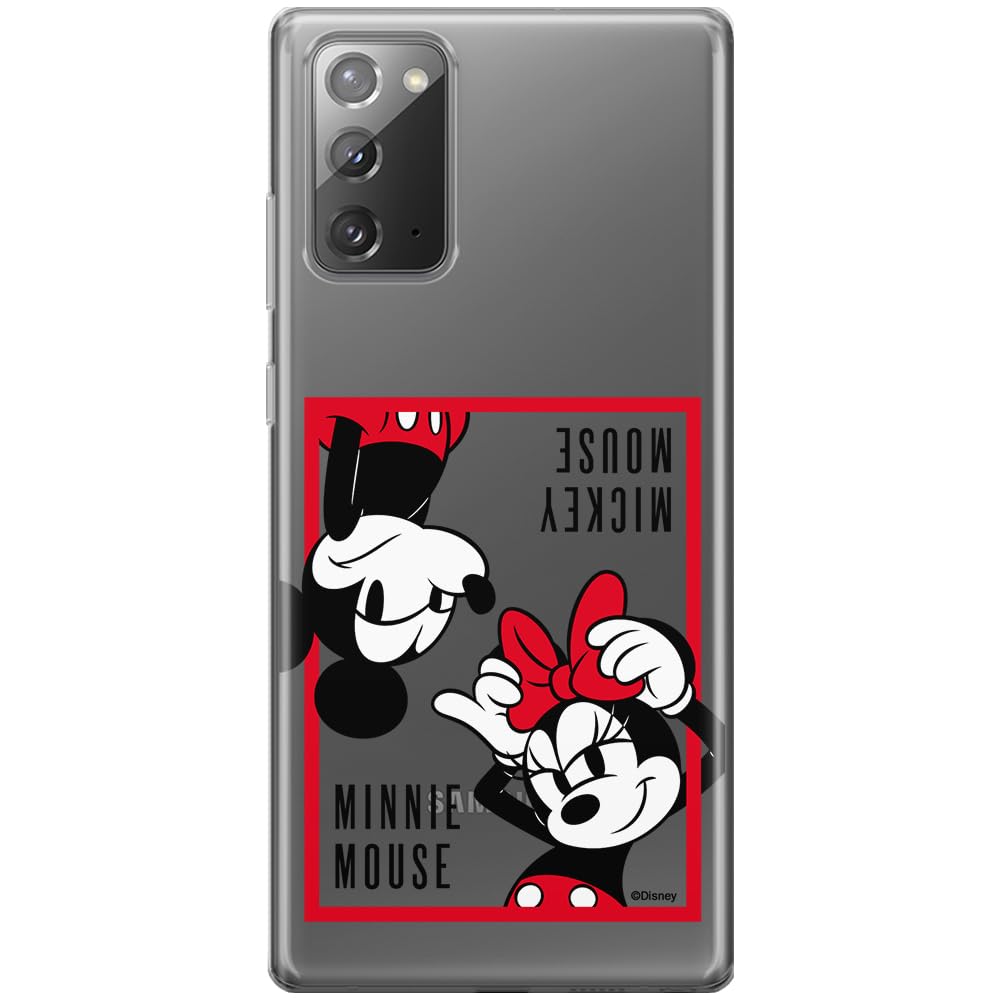 ERT GROUP mobile phone case for Samsung GALAXY NOTE 20 original and officially Licensed Disney pattern Mickey & Minnie 019 optimally adapted to the shape of the mobile phone, partially transparent