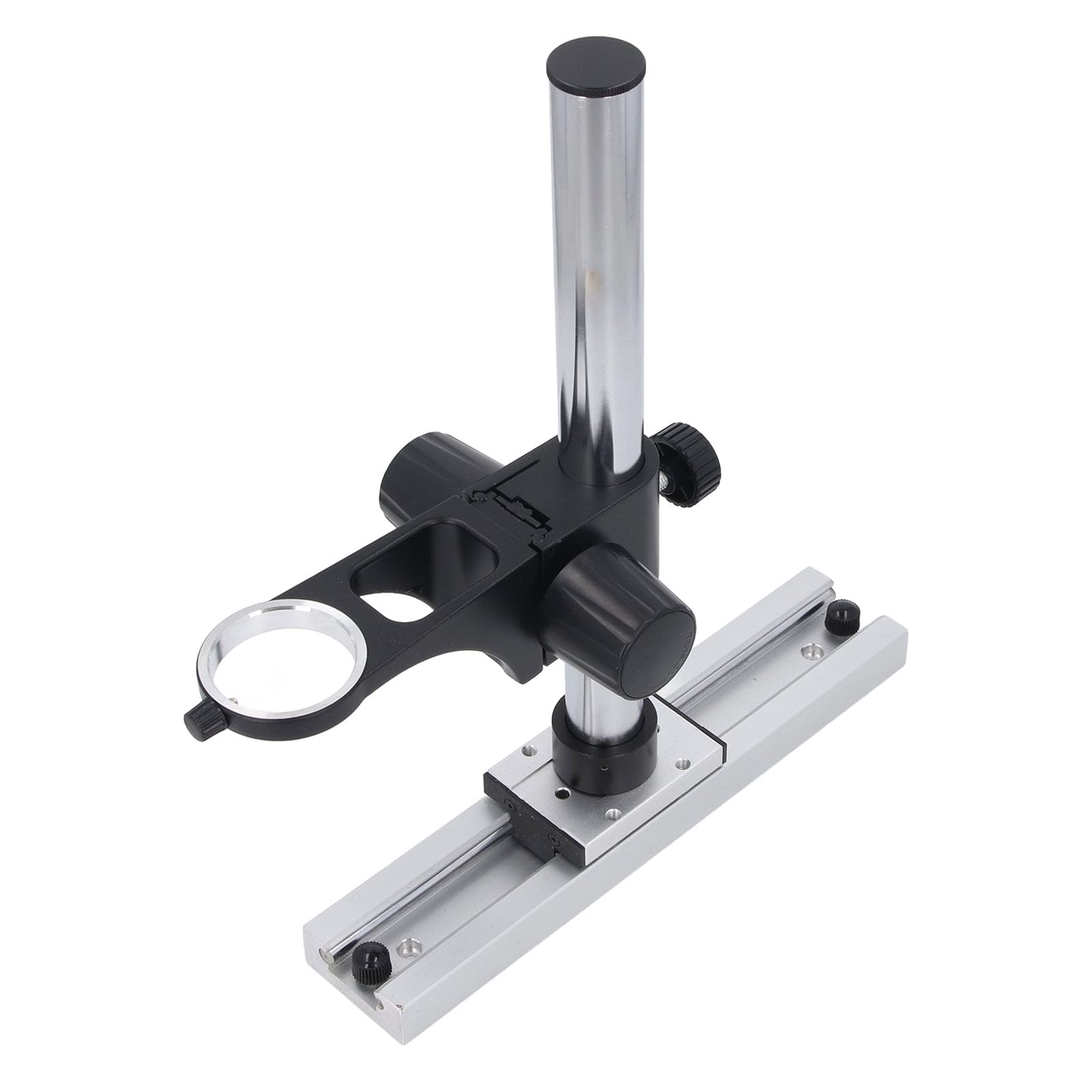 Microscope Stand Adjustable Microscope Stand Microscope Slide Rail Track Stand 300mm Long Column Universal Adjustable Microscope Stand for Camera