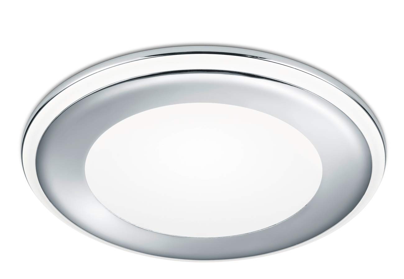 Trio Leuchten Aura 652410106 Recessed LED Lights Plastic Chrome-Coloured with 10 Watt LED