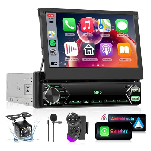 Rimoody Autoradio 1 Din Wireless Carplay Android Auto, con 7