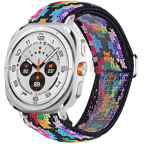 Bracelet élastique Galaxy Watch Ultra 47mm nylon respirant et réglable